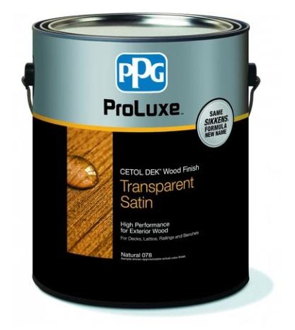 Sikkens Cetol DEK — now PPG ProLuxe Premium Deck Wood Finish